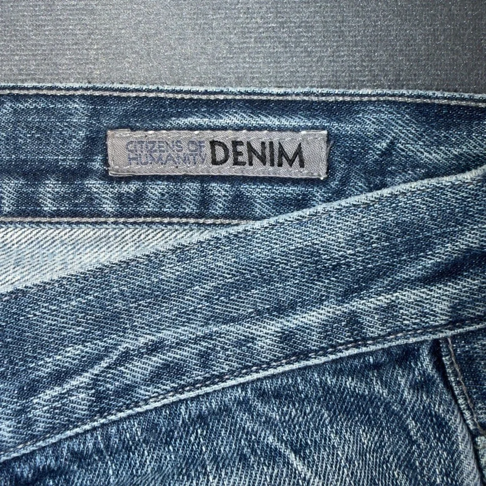 Citizens of Humanity Jagger Bootcut Jeans Mens 34 Blue‎ Distressed Tailored Fit